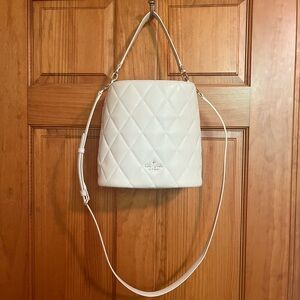 Kate Spade Carey Bucket Bag Purse White